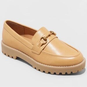 a new day Camel Loafers with Gold Accent